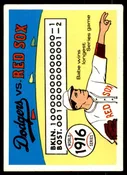 1916 Red Sox/Dodgers/(Babe Ruth) 1970 Fleer Laughlin World Serie Blue Backs #13