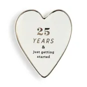 25 Year Heart Trinket Dish