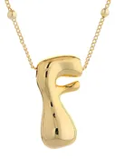 14K Gold Dipped Bold initial Necklace