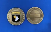 101st Airborne Division Follow Me Challenge Coin