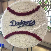 LOS ANGELES LA  DODGERS TRIBUTE FUNERAL BASEBALL FLORAL *2 DAY NOTICE
