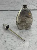 Antique Japanese Silver Perfume Flask