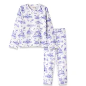 Toile de Jouy Girl's Bamboo Pajama Set