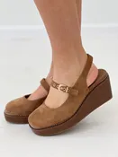 Corky's Pity Party Faux Suede Mary Jane Wedge