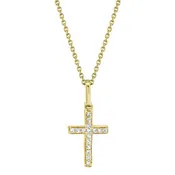 Dainty Diamond Cross Pendant