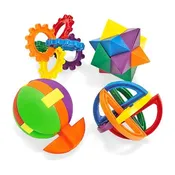 12 - Plastic Puzzle Balls With Instructions