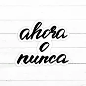 Ahora O Nunca Sticker | Waterproof Vinyl Decal | 3in