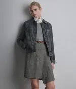 Addison Leather Denim Jacket