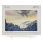"Bare Hill Sunrise" Watercolor Reproduction Art Print of a Sunrise over Canandaigua