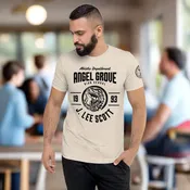 Angel Grove Athletic Dept. Short Sleeve T-Shirt — Austin St. John as Jason (Original Red Ranger)