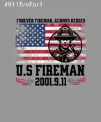 9/11 Tshirt Firefighter