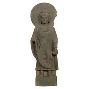 Ancient Indian Carved Stone Gandharan Shakyamuni Buddha Statue 2nd Century A.D.