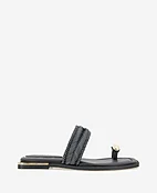 Andarna Leather Woven Toe Ring Sandal