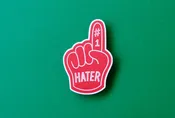 #1 Hater Sticker