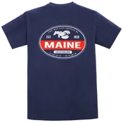 Austins Men's Maine Lobstah Red Stripe Short-Sleeve T-Shirt