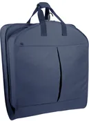 40” Deluxe Travel Garment Bag with Two Pockets and Personalization,  Navy