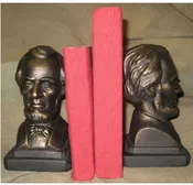 Abraham Lincoln Busts Bookend Set