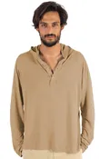 Men's Hemp Henley Hoodie