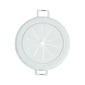 Monster Just Hook It Up White 1 gang Plastic Spring Lock Cable Pass Wall Plate 2 pk