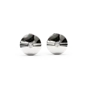 Diamond stud cufflinks | Platinum | Bixlers®