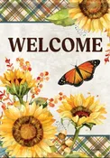 Autumn Flutters Suede House Flag