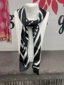 Black and White Houndstooth Scarf