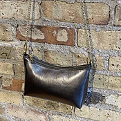 Gunmetal Crossbody Bag — A Pied Shoe Boutique