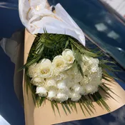 WHITE ROSES BOUQUET #1