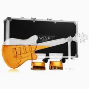Guitar Whiskey Decanter with 2 Glasses and Case