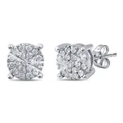 10KT 0.24-0.27CT D-EARRINGS