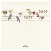 Greeting Card - Birds on a Line