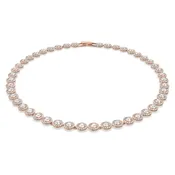 Angelic necklace Round cut, White, Rose gold-tone plated 5367845
