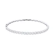 B1020 - 14K White Gold Diamond Bangle