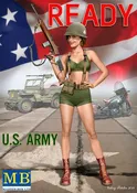 1/24 Master Box Alice US Army Pin-Up Girl Standing Holding Rifle