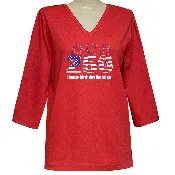 250 American Birthday 3/4 V-Neck Classic