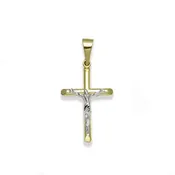 10KT Yellow Gold 36X17MM Crucifix Pendant. Chain not Included.