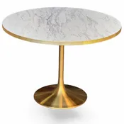 Custom Laminate Top with Metal Aluminum Edge in Corrugated Fluted or Flat - GOLD