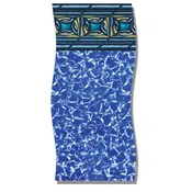 10' x 15' Oval Pacific Diamond Unibead Above Ground Pool Liner 25 Gauge
