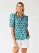 Adelyn Top | Sunshower Flora Ocean
