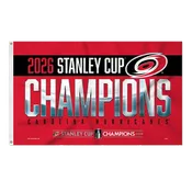 Carolina Hurricanes 2026 Stanley Cup Champions 3'x5' Bold Banner Flag