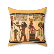 Ancient Elegance, Egyptian-Inspired Toss Pillow