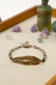 Aspire Leaf Statement Bracelet 008B