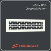 72in x 17in Brick Pattern Crosswalk Stencil