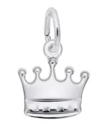 0120 Rembrandt Charms Sterling Silver Crown Charm 0