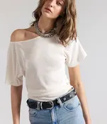 Free People Lucy Off The Shoulder Tee