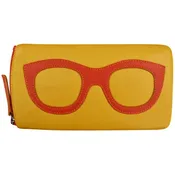 Eyeglass Case with Frame Graphic-6462 - Yellow/Orange