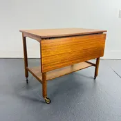 Danish Modern Tea Cart with Folding Top
