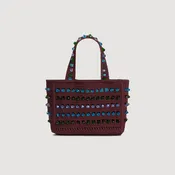 Beaded crochet bag