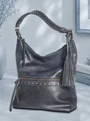 Chic Vegan Leather Tassel Handbag – Sustainable & Stylish — Talk of The Walk