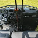 Polaris Ranger 1000 with Ride Command Double Gun Rack - The Gun Grabber
